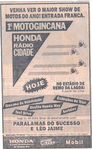 Moto gincana radio cidade